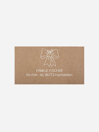 Empfängeraufkleber Weihnachten Christmas Wreath zum Ausmalen