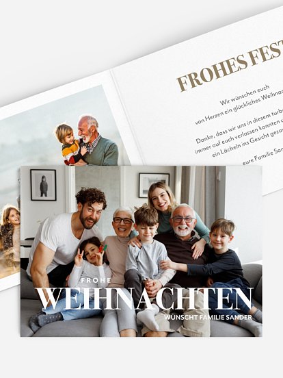 Weihnachtskarte Time to Celebrate