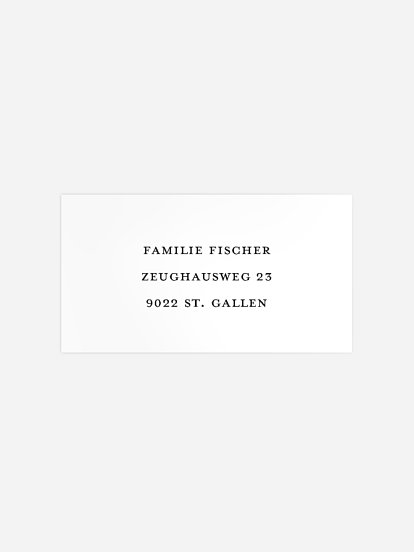 Empfängeraufkleber Weihnachten Golden Harmony