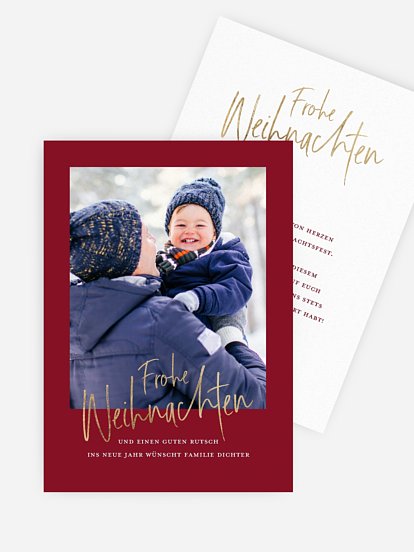 Weihnachtskarte Golden Harmony