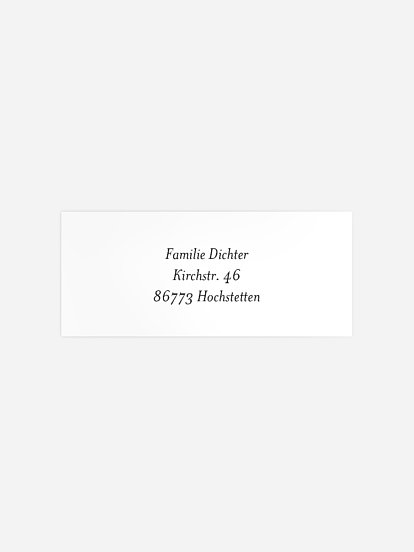 Absenderaufkleber Weihnachten Weihnachtliches Sofortbild