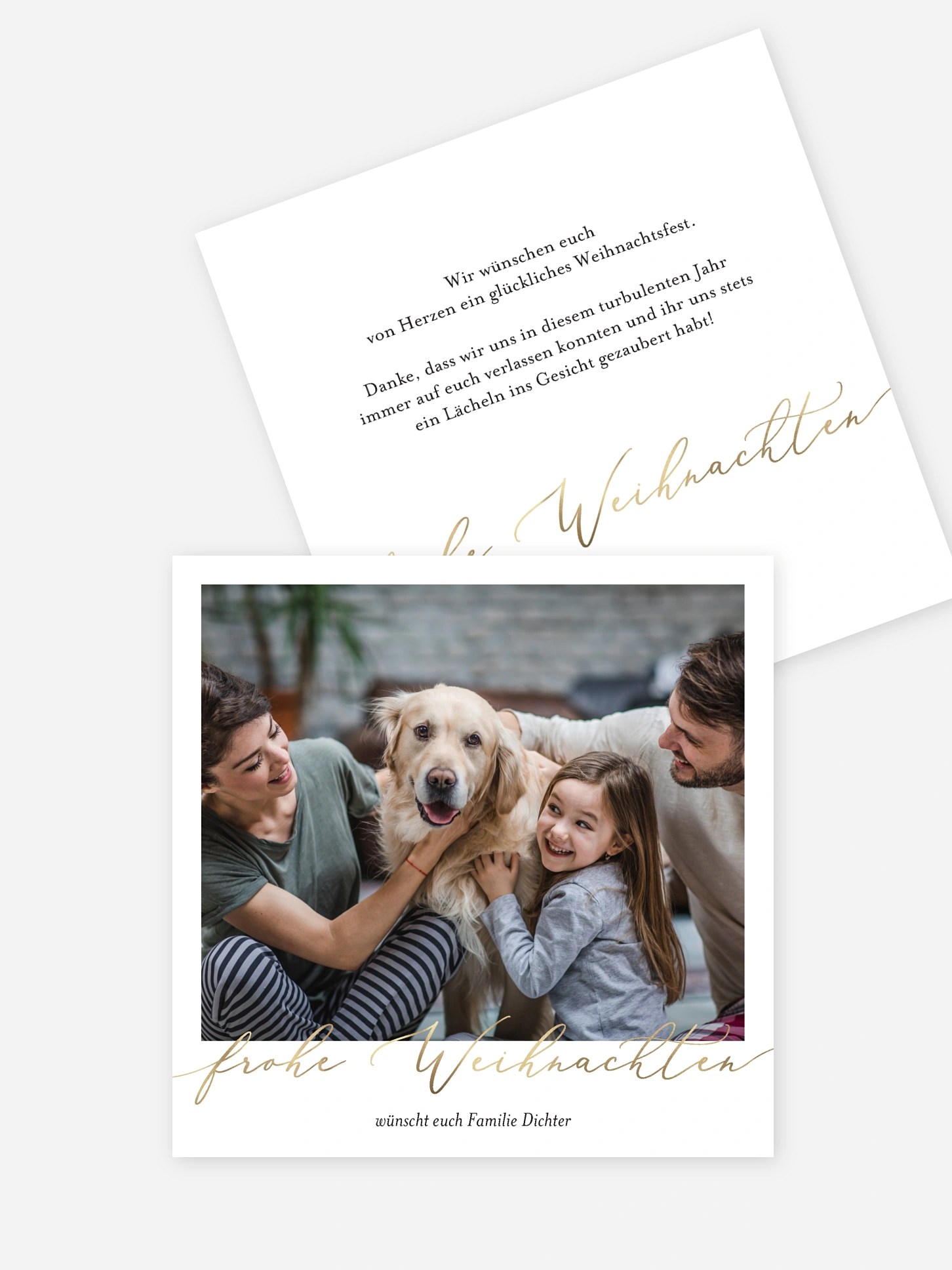 Weihnachtskarte Weihnachtliches Sofortbild