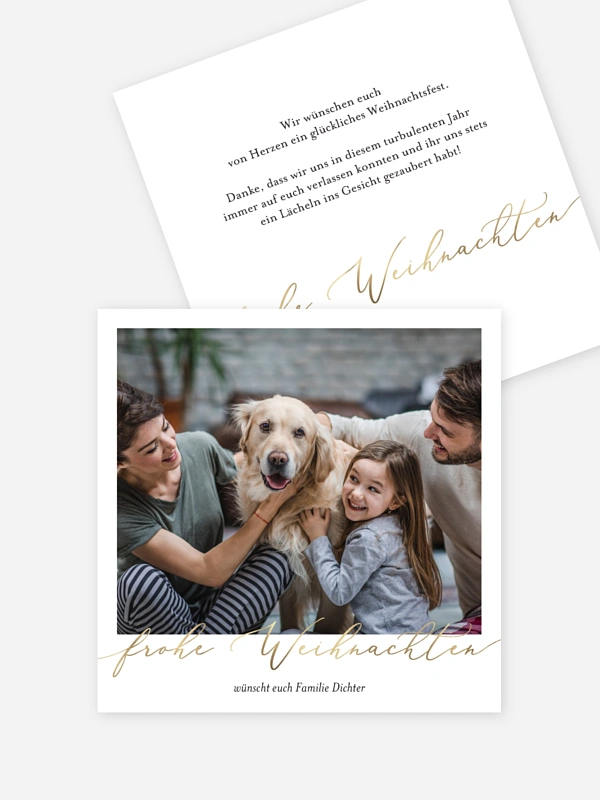 Weihnachtliches Sofortbild