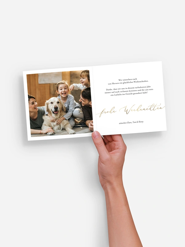 Weihnachtskarte Weihnachtliches Sofortbild