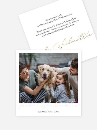 Weihnachtskarte Weihnachtliches Sofortbild