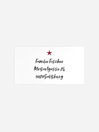 Empfängeraufkleber Weihnachten Cuddle Christmas