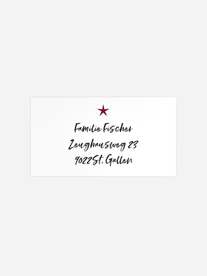 Empfängeraufkleber Weihnachten Cuddle Christmas