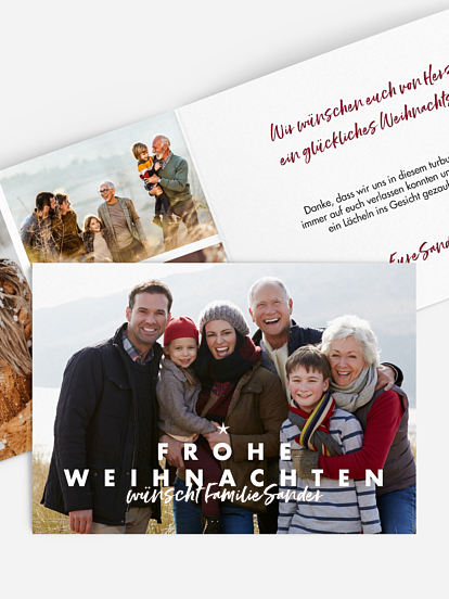 Weihnachtskarte Cuddle Christmas