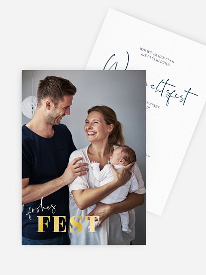 Weihnachtskarte Festtagsfreude
