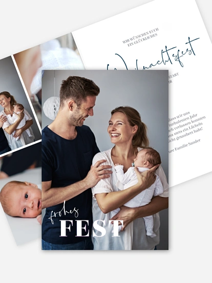 Weihnachtskarte Festtagsfreude