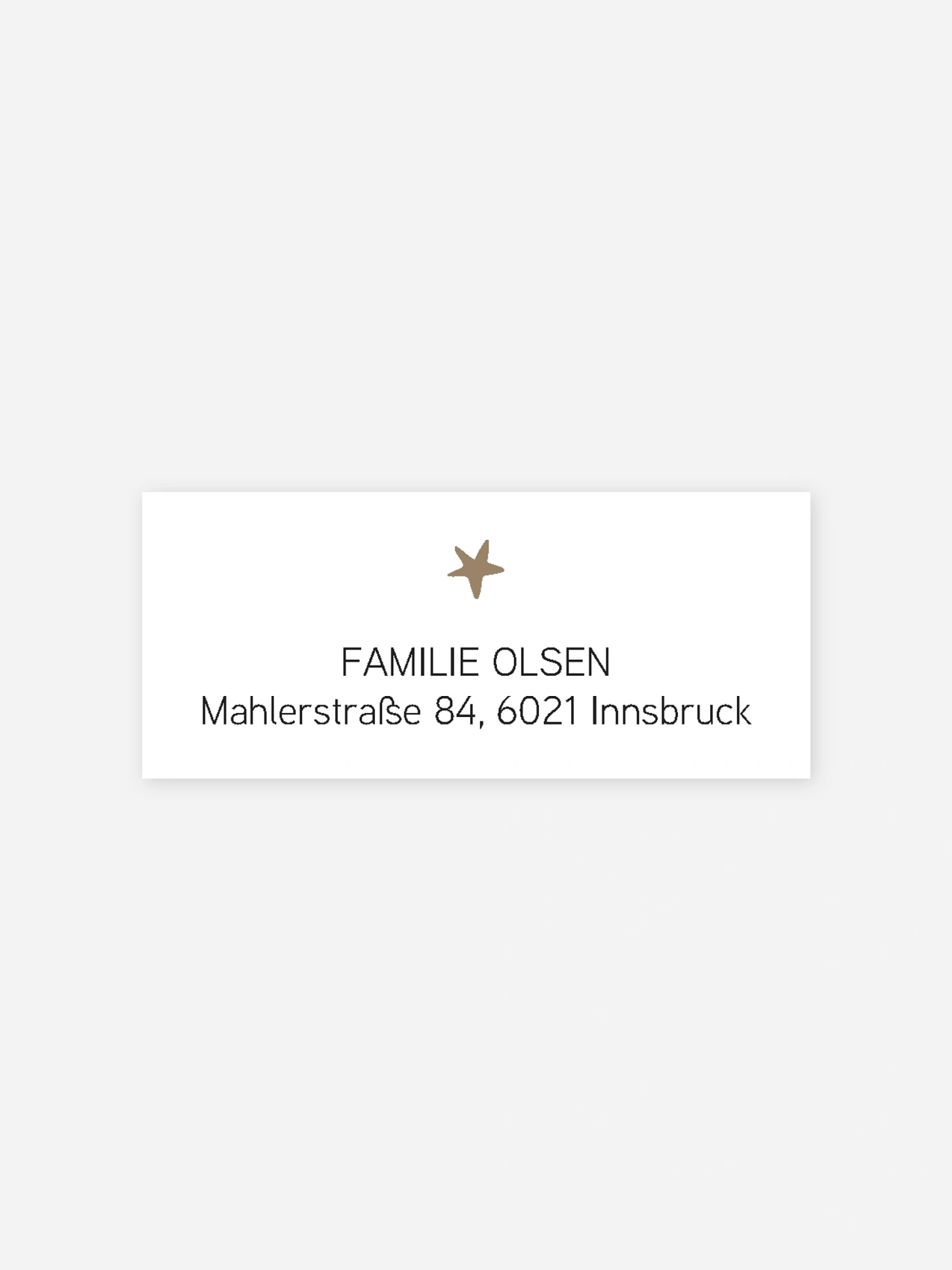 Absenderaufkleber Weihnachten Christmas Eve