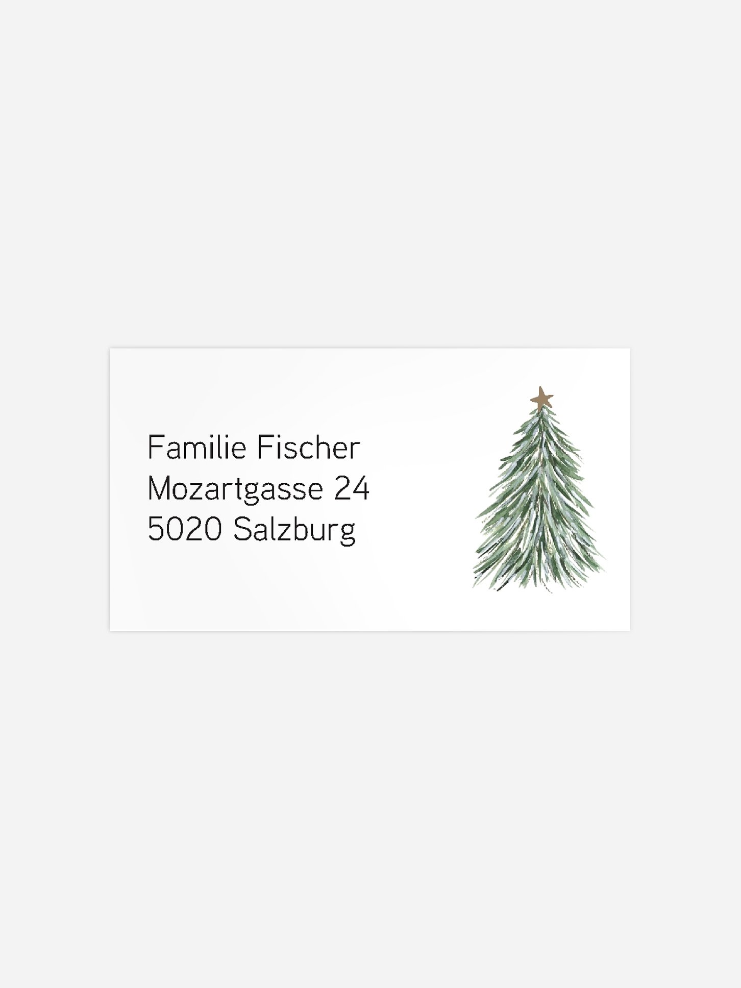 Empfängeraufkleber Weihnachten Christmas Eve
