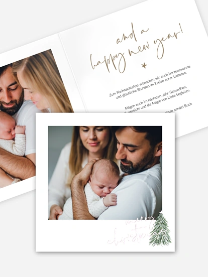 Weihnachtskarte Christmas Eve