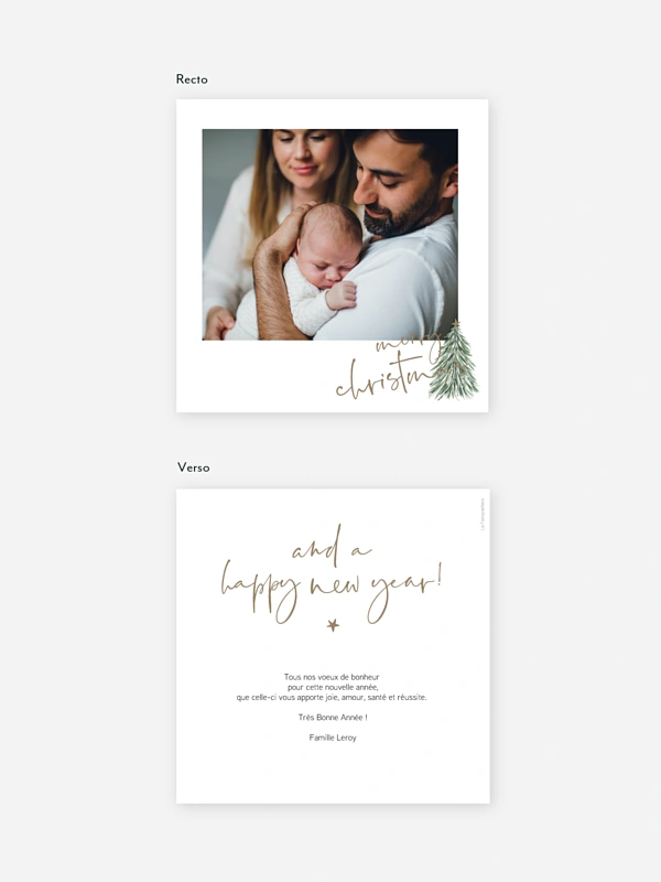 Carte de voeux Christmas Eve