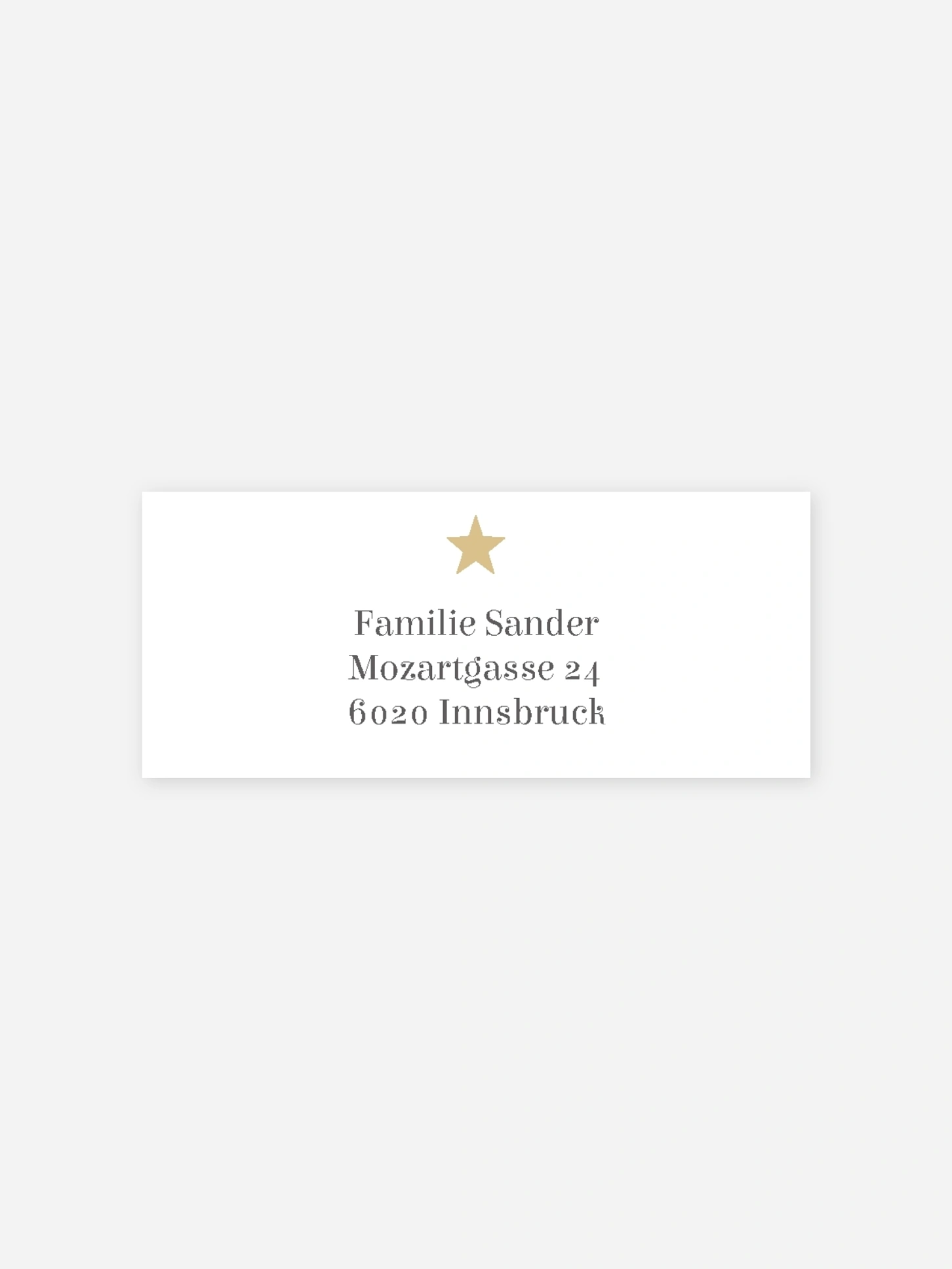 Absenderaufkleber Weihnachten Weihnachtsliebe