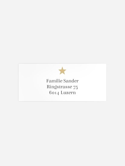 Absenderaufkleber Weihnachten Weihnachtsliebe
