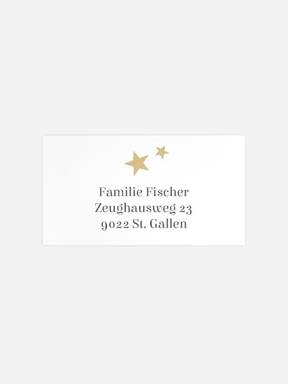 Empfängeraufkleber Weihnachten Weihnachtsliebe