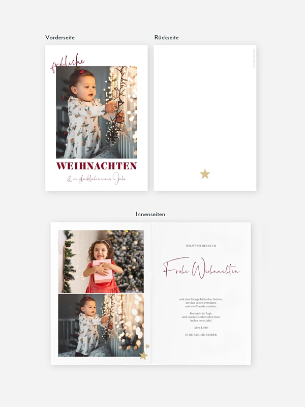 Weihnachtskarte Weihnachtsliebe
