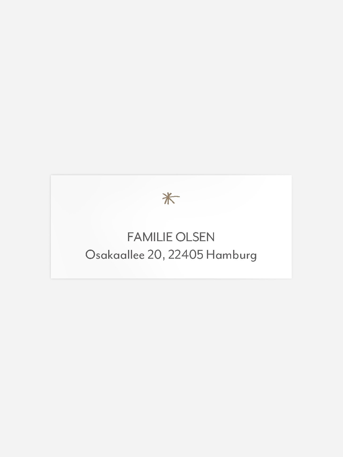 Absenderaufkleber Weihnachten Pure Christmas