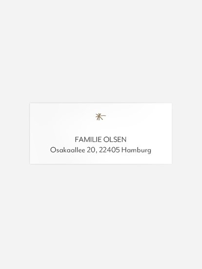 Absenderaufkleber Weihnachten Pure Christmas
