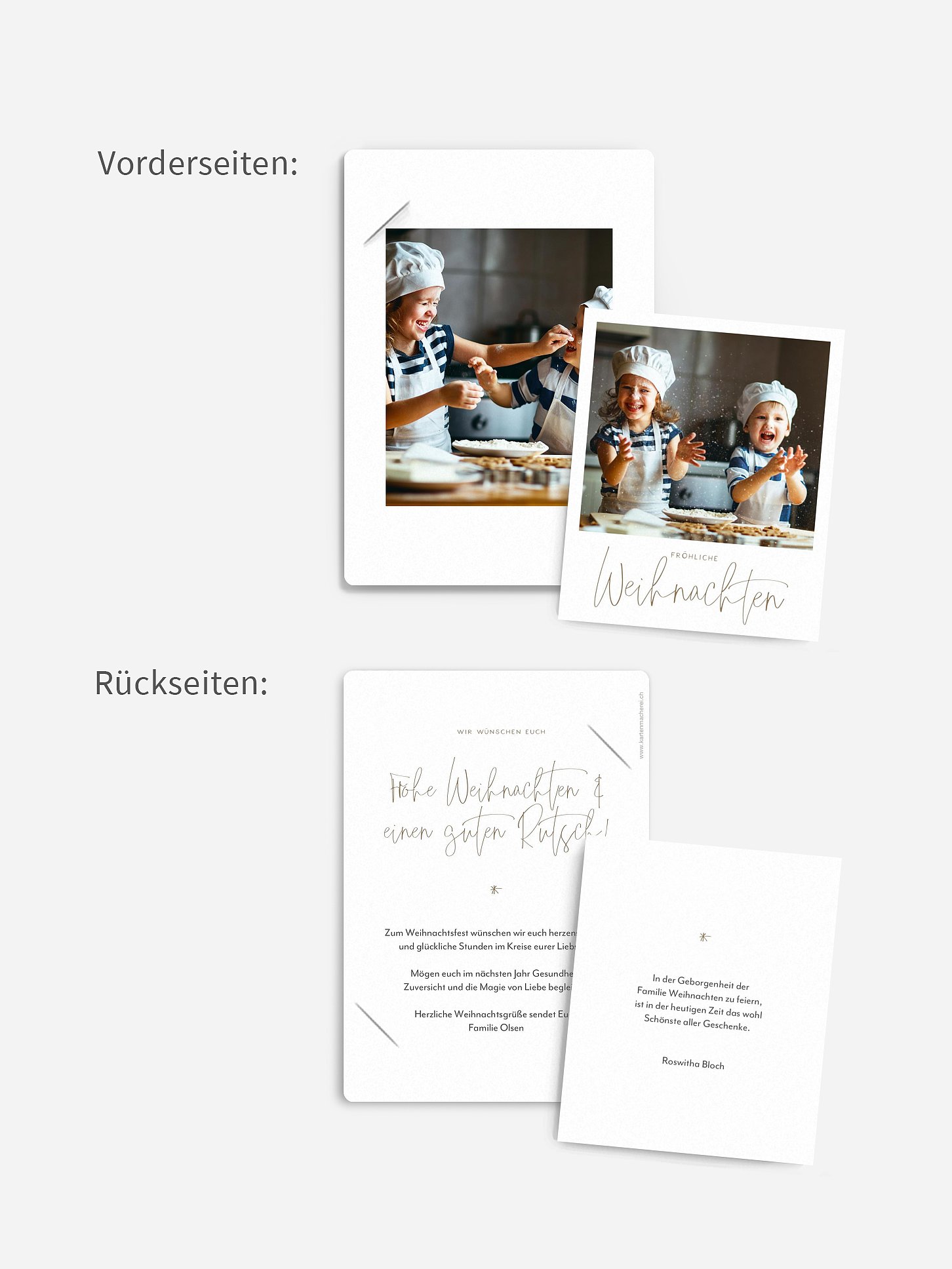 Weihnachtskarte Pure Christmas