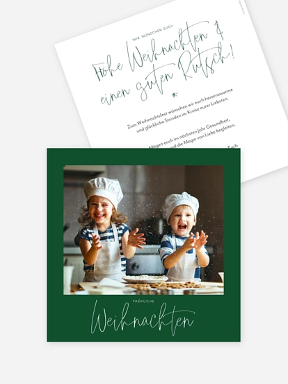 Weihnachtskarte Pure Christmas