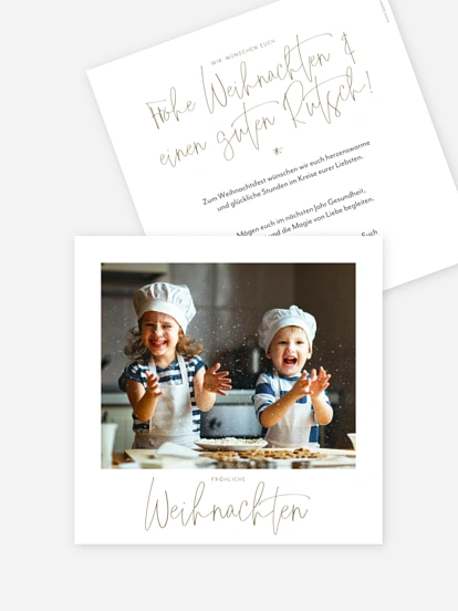 Weihnachtskarte Pure Christmas