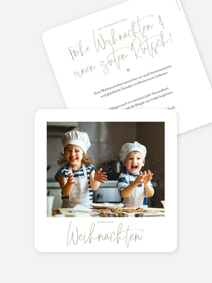 Weihnachtskarte Pure Christmas