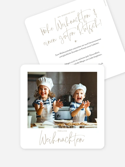 Weihnachtskarte Pure Christmas