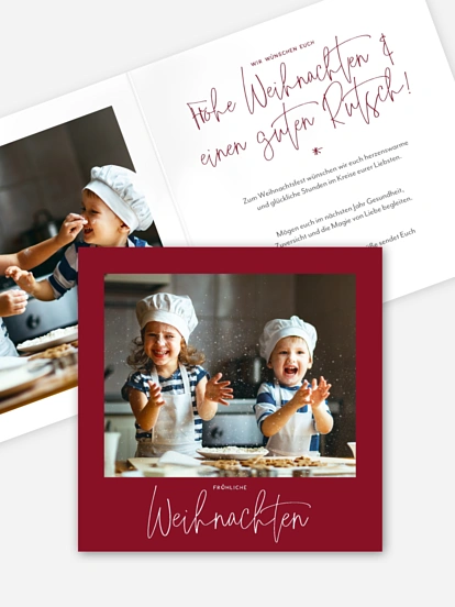 Weihnachtskarte Pure Christmas