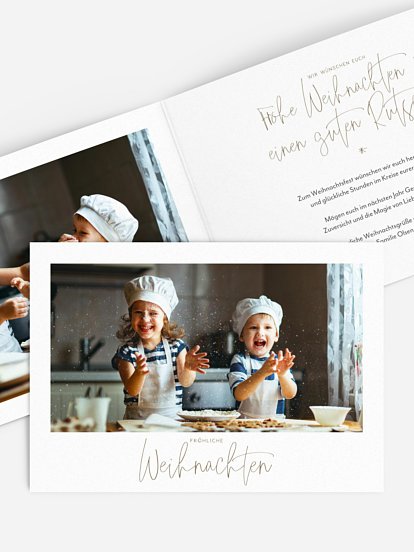 Weihnachtskarte Pure Christmas