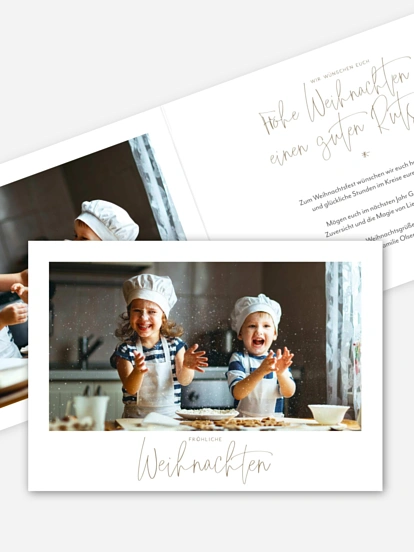 Weihnachtskarte Pure Christmas