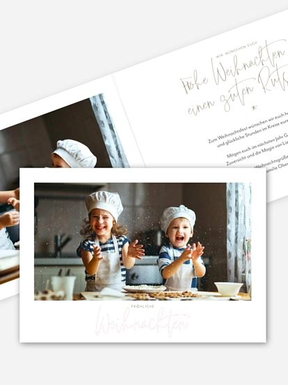 Weihnachtskarte Pure Christmas