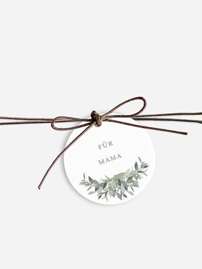 Anhänger mit Band zur Hochzeit personalisiert Christmas Time