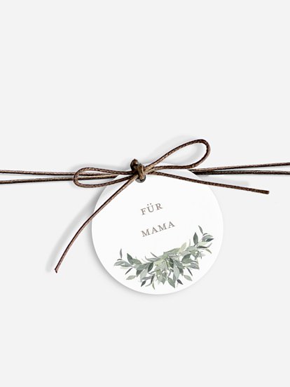 Anhänger mit Band zur Hochzeit personalisiert Christmas Time