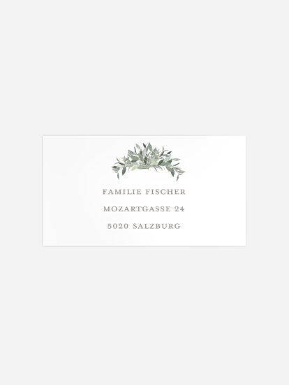 Empfängeraufkleber Weihnachten Christmas Time