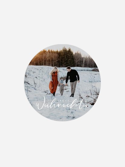 Geschenkaufkleber Weihnachten Wonderful Life