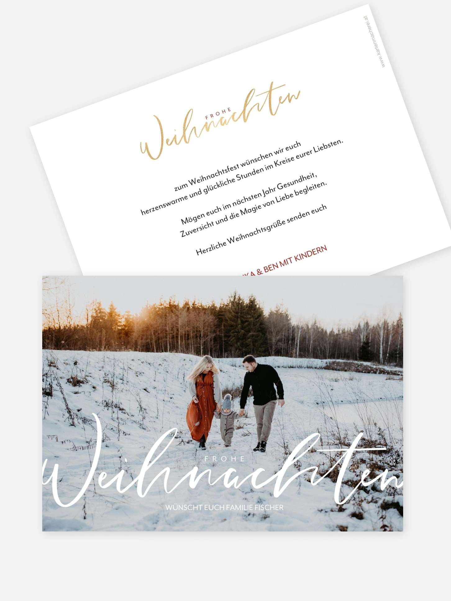 Weihnachtskarte Wonderful Life