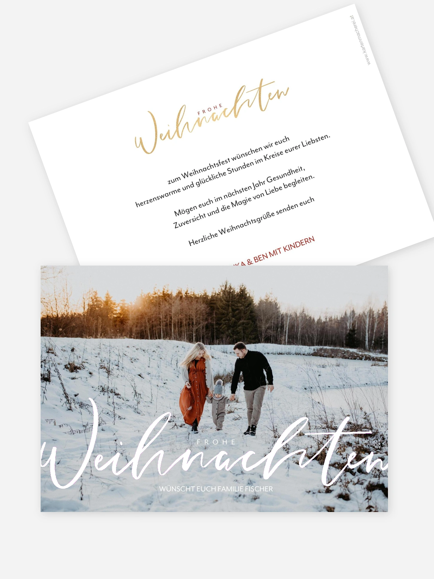 Weihnachtskarte Wonderful Life