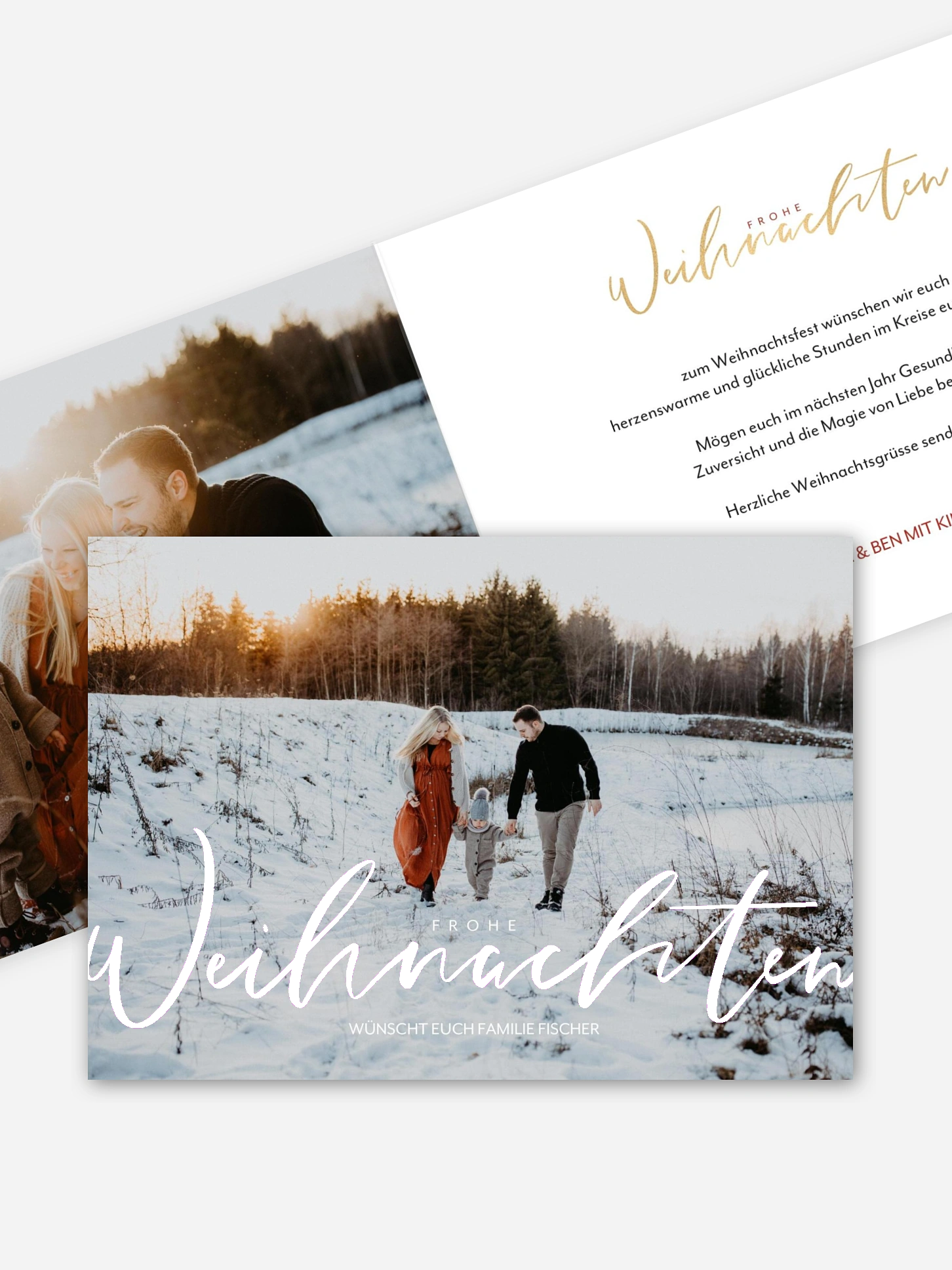 Weihnachtskarte Wonderful Life