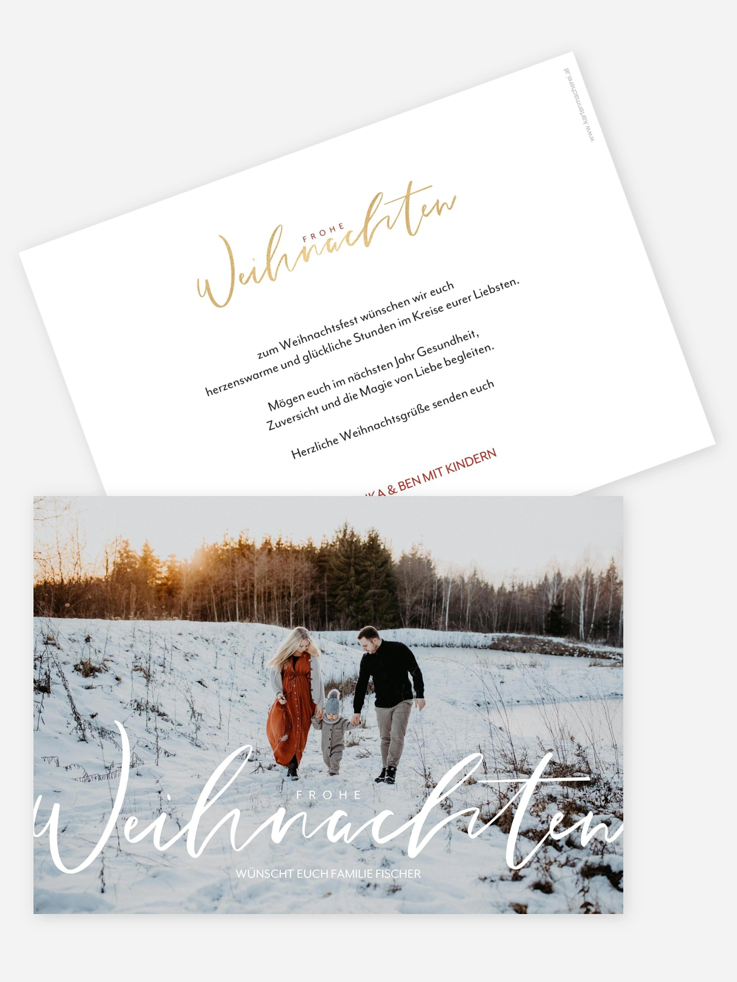 Weihnachtskarte Wonderful Life