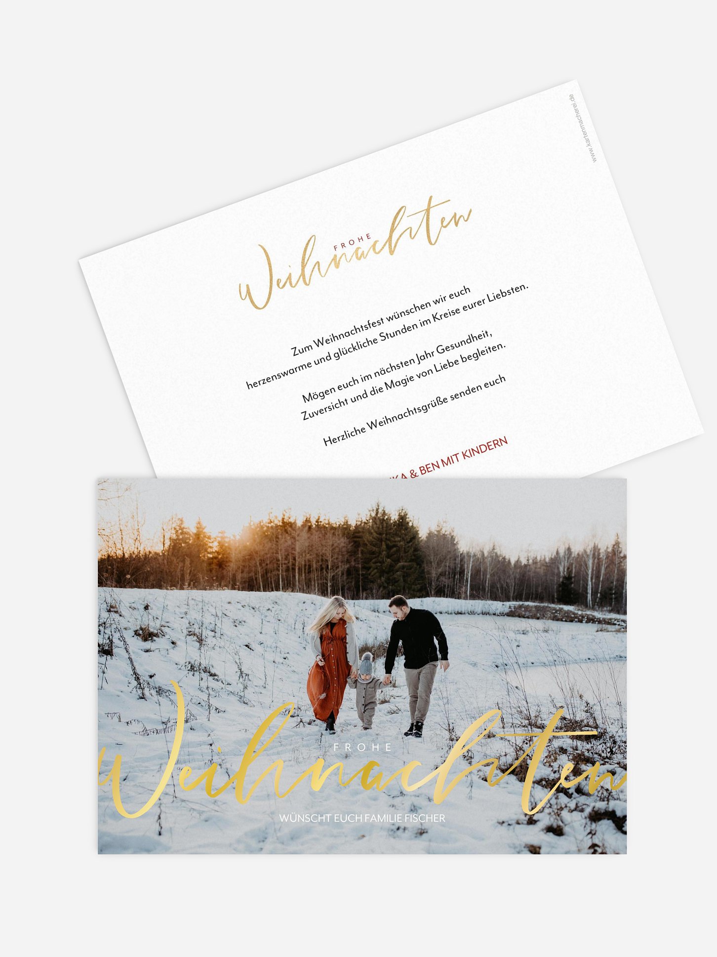 Weihnachtskarte Wonderful Life
