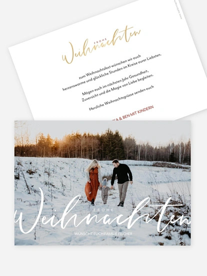 Weihnachtskarte Wonderful Life