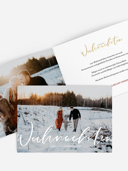 Weihnachtskarte Wonderful Life