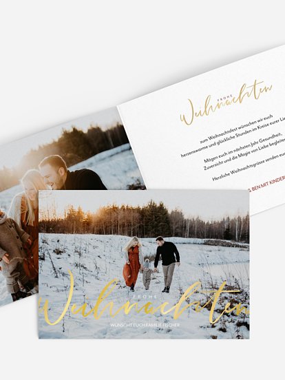 Weihnachtskarte Wonderful Life