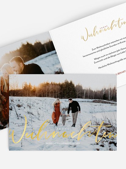 Weihnachtskarte Wonderful Life