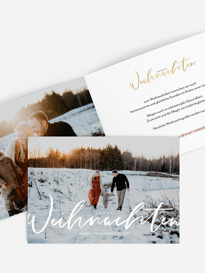 Weihnachtskarte Wonderful Life