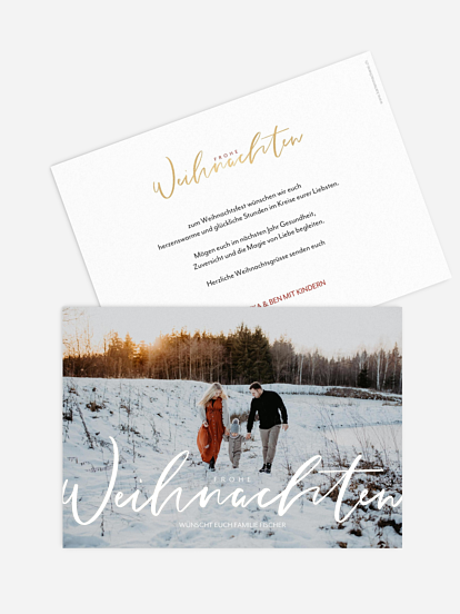 Weihnachtskarte Wonderful Life