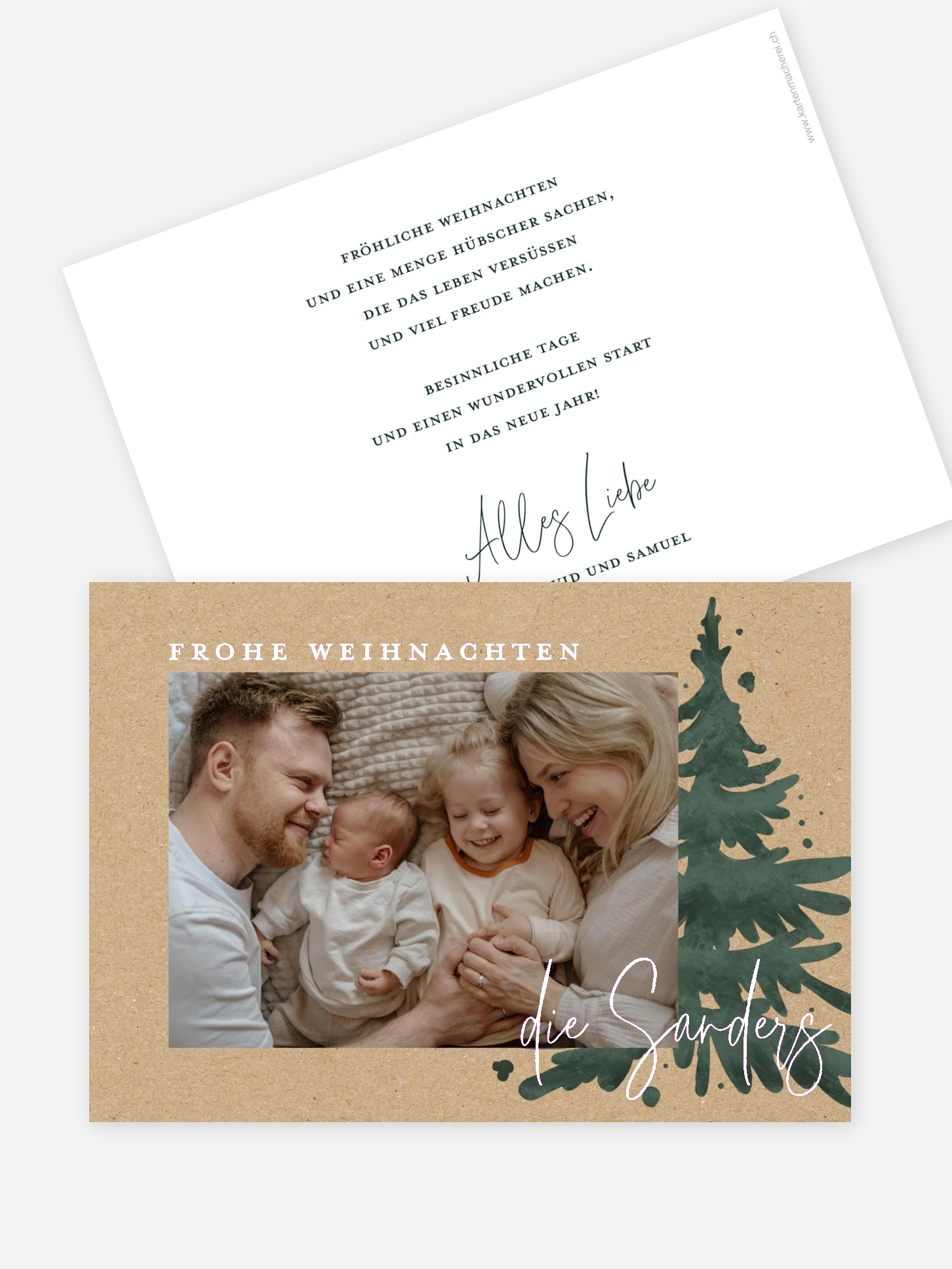 Weihnachtskarte Classic Tree