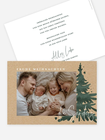 Weihnachtskarte Classic Tree